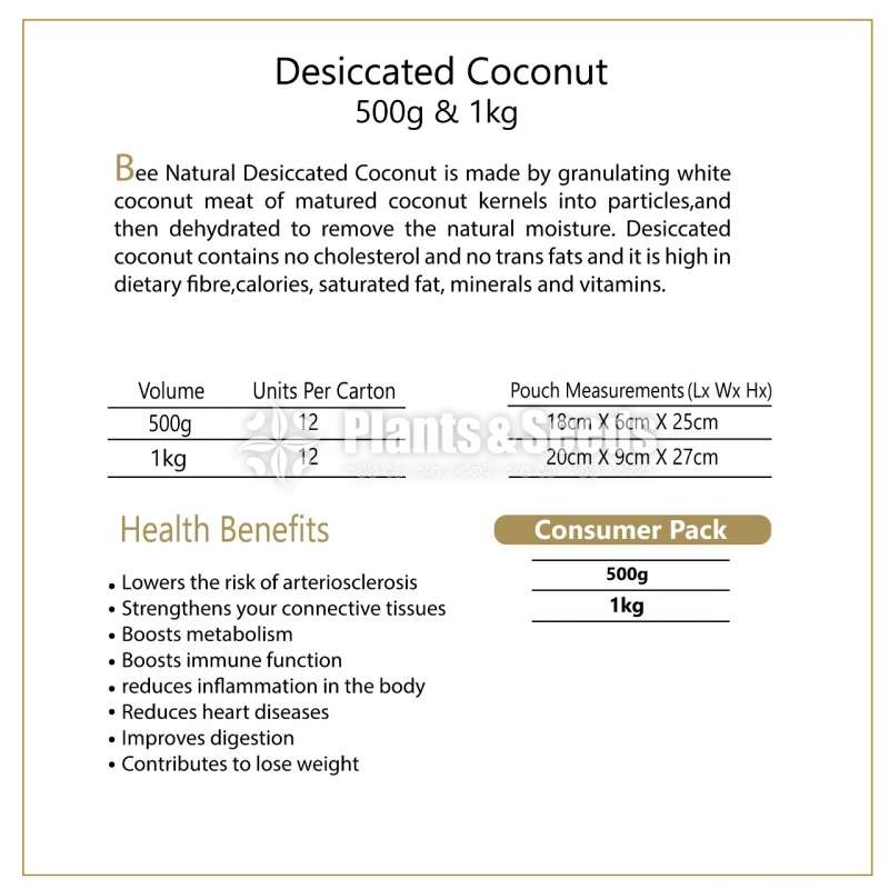 Organic Desiccated Coconut 