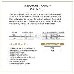 Organic Desiccated Coconut 