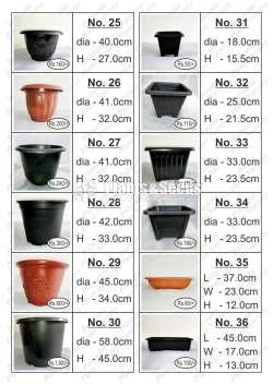 Plastic Pots for  Whole Sale and Retail